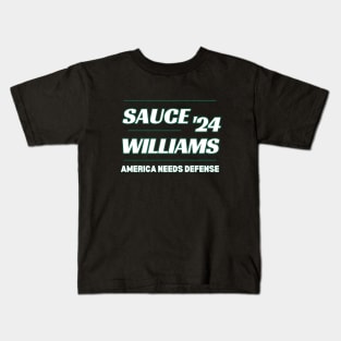 NY Jets Sauce Gardner Q Williams 2024 Kids T-Shirt